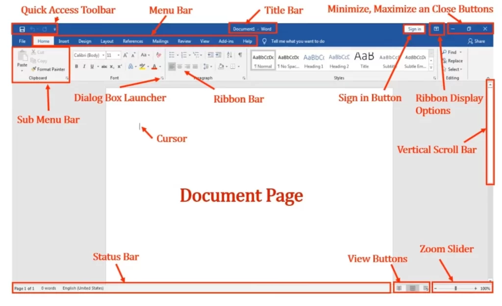 MS Word Window Names